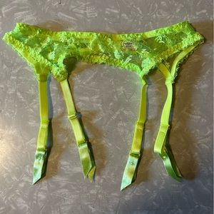 Agent Provocateur Neon Lace Suspender Belt